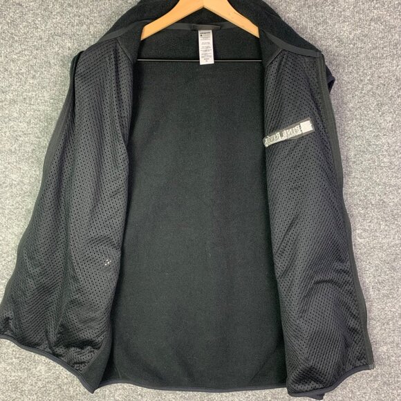 Used shirts Patagonia Black Fleece Vest Pine River Logo Zip Pocket Sleeveless XL - Picture 4 of 10